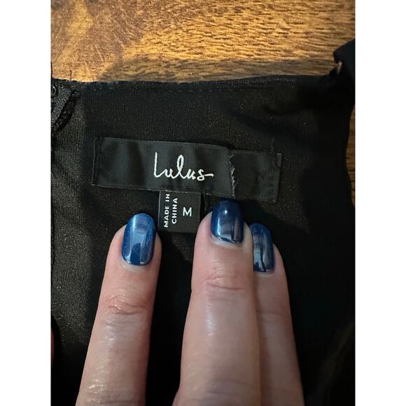 Lulus Women’s Broadway Show High-Low Gown Black Size Medium - Picture 8 of 13